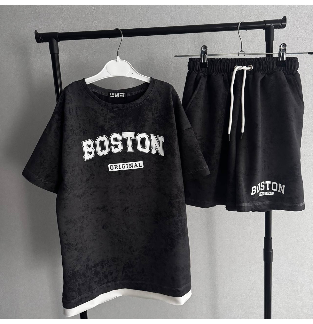 КОСТЮМ ФУТБОЛКА ТА ШОРТИ BOSTON СІРИЙ