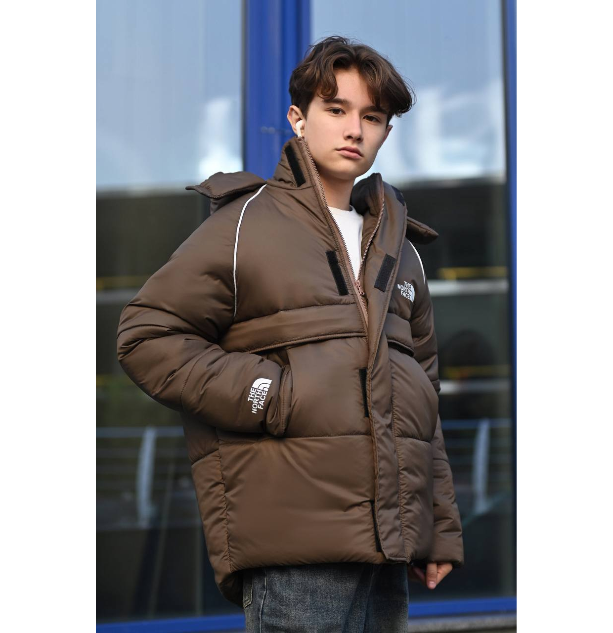 КУРТКА THE NORTH FACE ЗИМА КОРИЧНЕВА
