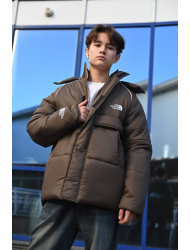 КУРТКА THE NORTH FACE ЗИМА КОРИЧНЕВА