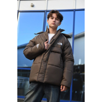 КУРТКА THE NORTH FACE ЗИМА КОРИЧНЕВА