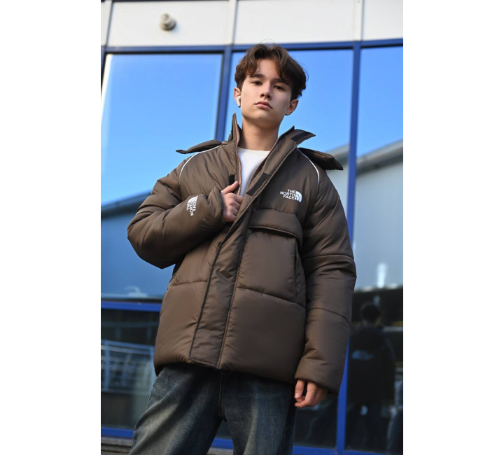 КУРТКА THE NORTH FACE ЗИМА КОРИЧНЕВА