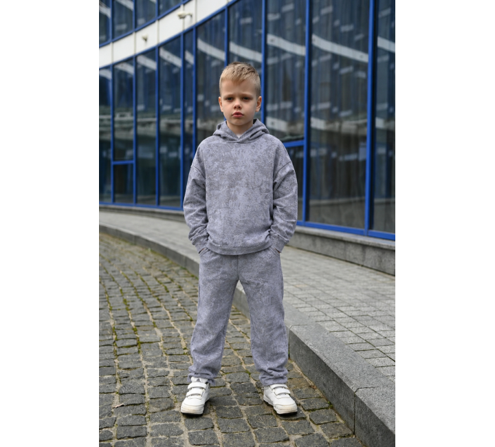СПОРТИВНИЙ КОСТЮМ ХУДІ ТА ДЖОГЕРИ 2521 СІРИЙ