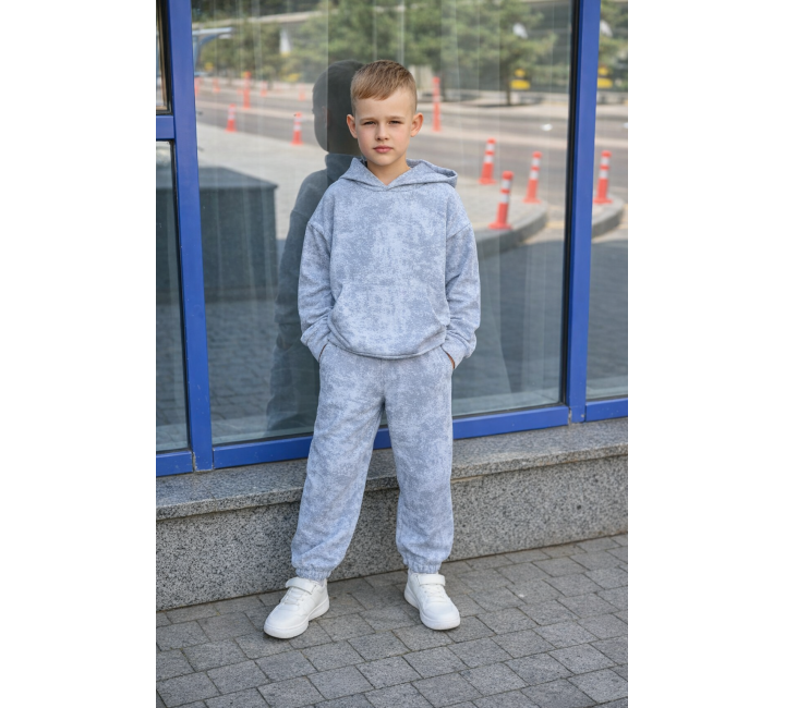 СПОРТИВНИЙ КОСТЮМ ХУДІ ТА ДЖОГЕРИ 2521 СІРИЙ