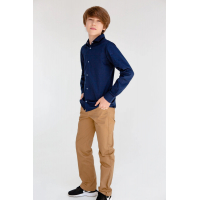 ШКОЛЬНЫЕ БРЮКИ ПРЯМОГО КРОЯ ДЛЯ МАЛЬЧИКА БЕЖЕВОГО ЦВЕТА