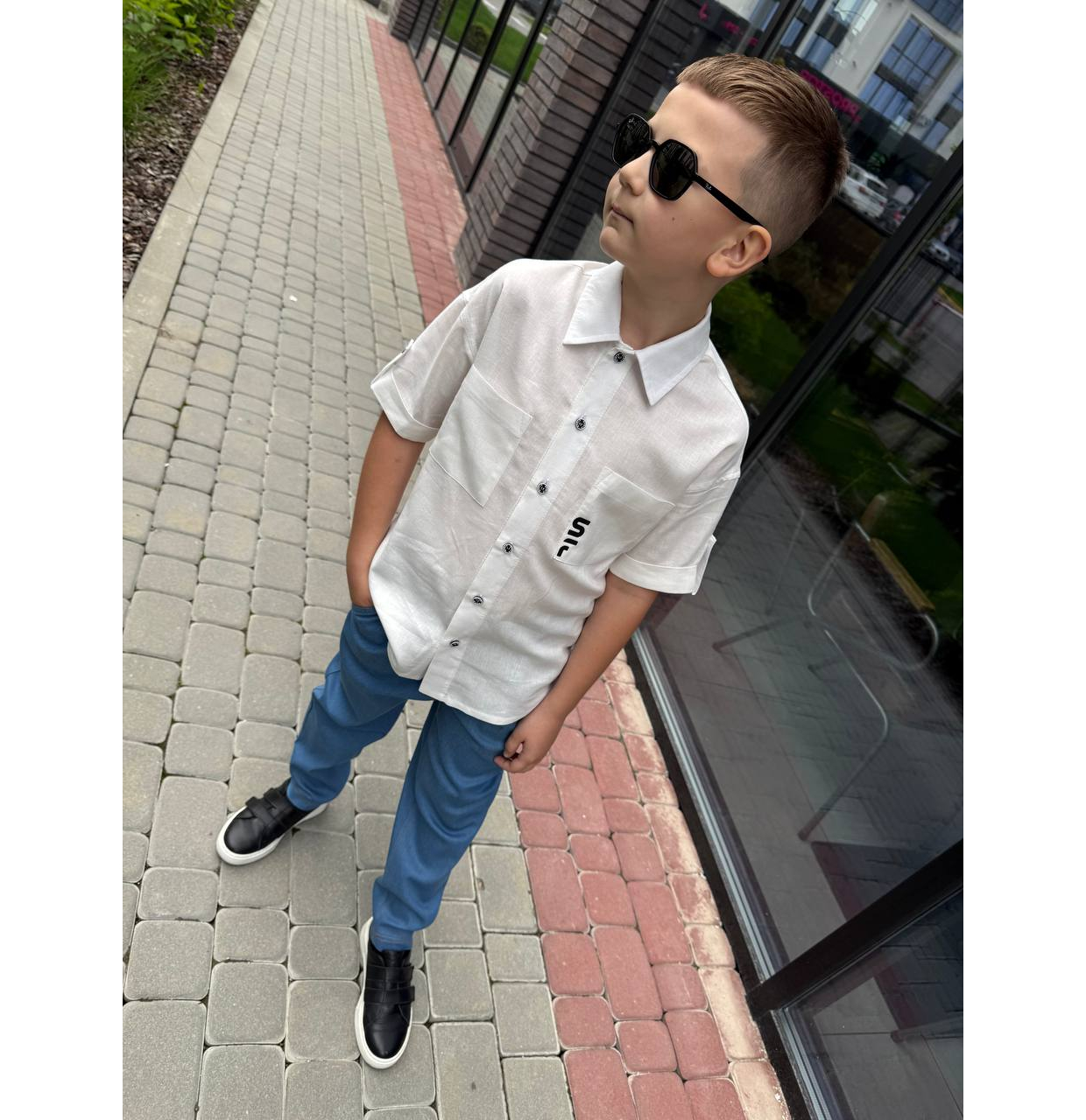 СОРОЧКА ЛЛЯНА В БІЛОМУ КОЛЬОРІ
