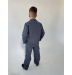 КОСТЮМ З КОТОНУ В КОЛЬОРІ ГРАФІТ