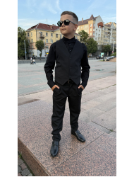 КОСТЮМ З ЖИЛЕТОМ ЧОРНИЙ