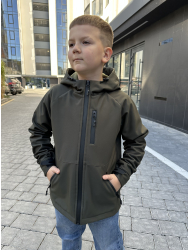 ВІТРОВКА SOFT SHELL НА МІКРОФЛІСІ ХАКІ