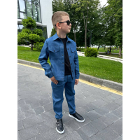  ДЖИНСОВИЙ КОСТЮМ СИНІЙ