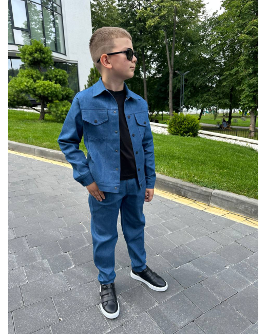  ДЖИНСОВИЙ КОСТЮМ СИНІЙ