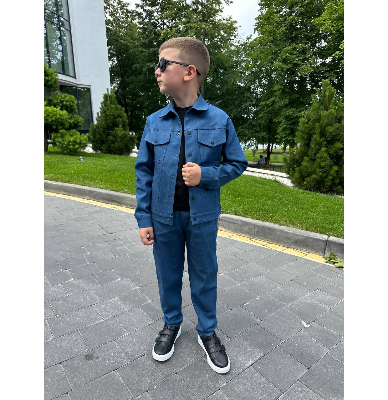  ДЖИНСОВИЙ КОСТЮМ СИНІЙ