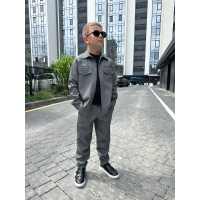 ШКІЛЬНИЙ КОСТЮМ З СОРОЧКОЮ СІРИЙ