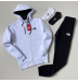 КОСТЮМ ЗИМОВИЙ НА ФЛІСІ TNF +2П ШКАРПЕТКИ БІЛИЙ