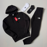 КОСТЮМ ЗИМОВИЙ НА ФЛІСІ TNF +2П ШКАРПЕТКИ ЧОРНИЙ