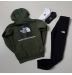 КОСТЮМ ЗИМОВИЙ НА ФЛІСІ TNF +2П ШКАРПЕТКИ ЗЕЛЕНИЙ