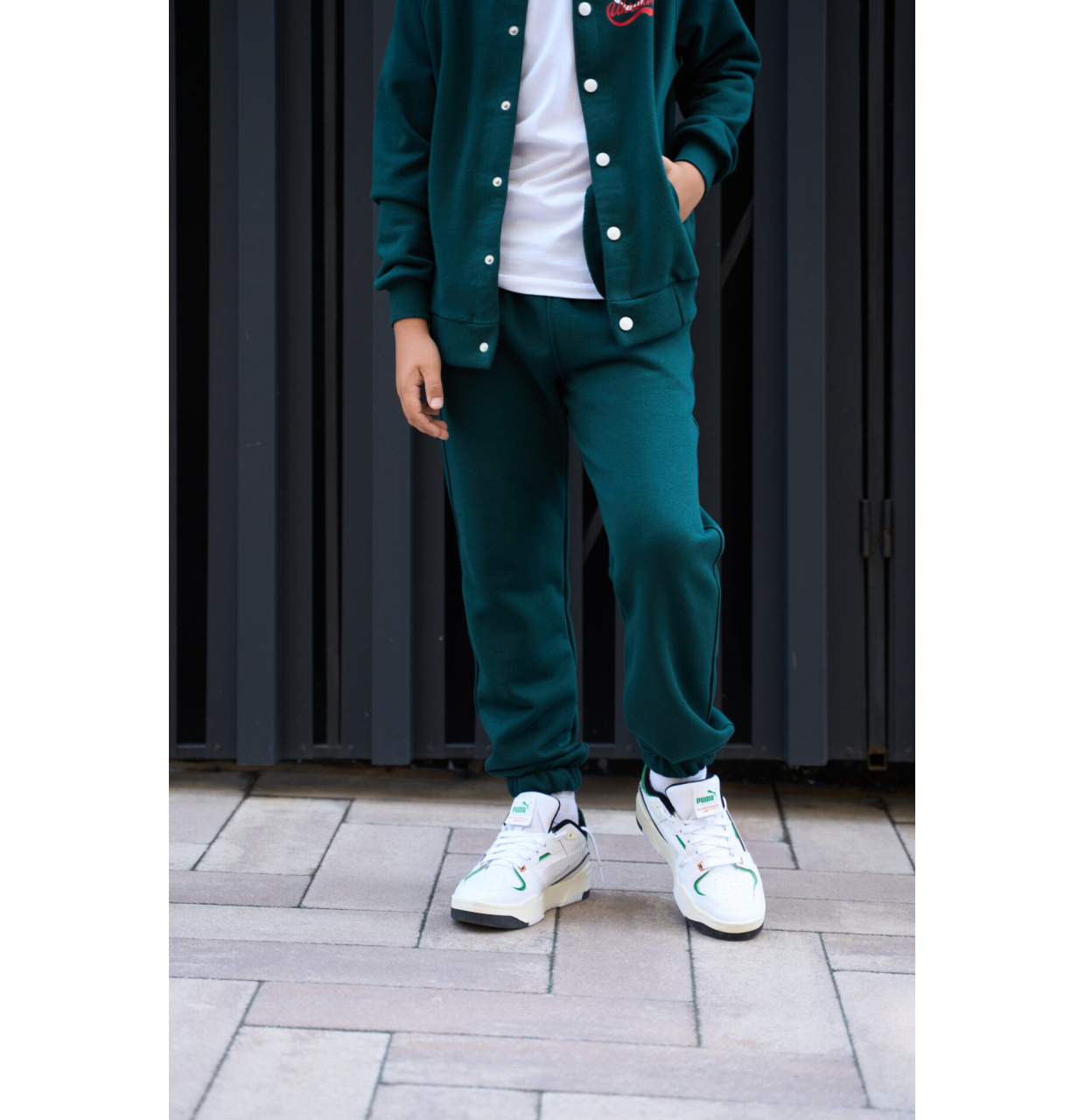 СПОРТИВНИЙ КОСТЮМ З ДВУНИТКИ 2452006 FLY BOMBER UA ЗЕЛЕНИЙ