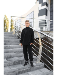 СПОРТИВНИЙ ДИТЯЧИЙ КОСТЮМ FLEECE TEDDY ЧОРНИЙ