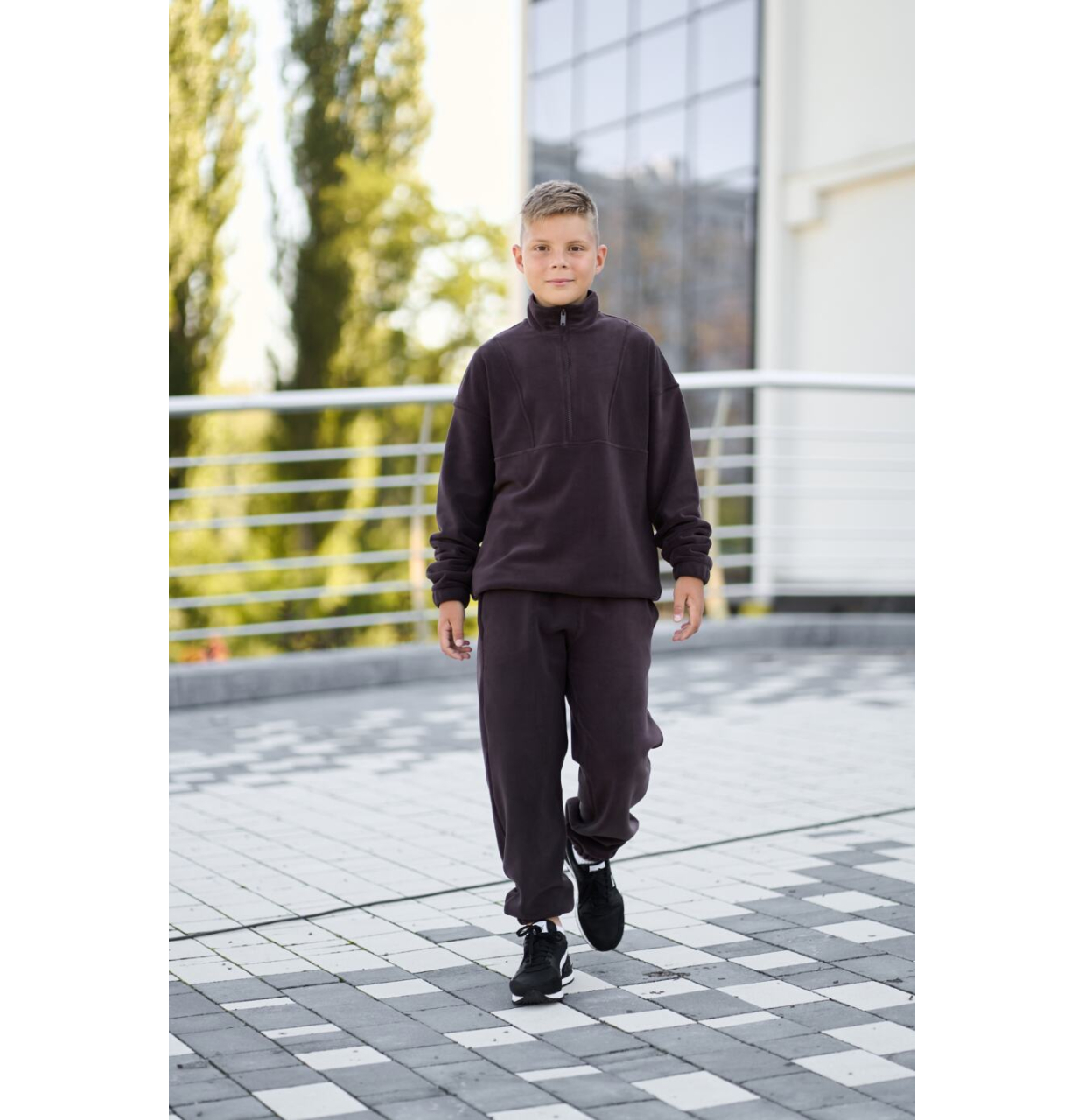 СПОРТИВНИЙ ДИТЯЧИЙ КОСТЮМ FLEECE TEDDY ШОКОЛАДНИЙ