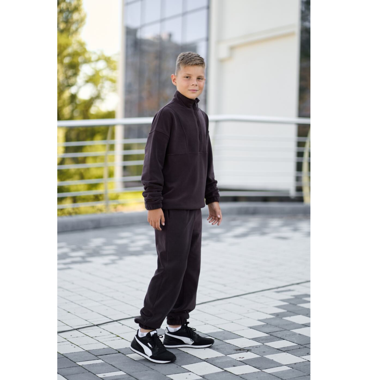СПОРТИВНИЙ ДИТЯЧИЙ КОСТЮМ FLEECE TEDDY ШОКОЛАДНИЙ