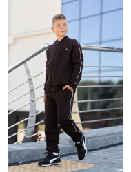 ТЕПЛИЙ СПОРТИВНИЙ ДИТЯЧИЙ КОСТЮМ FLEECE SKY ШОКОЛАД