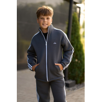 ТЕПЛИЙ СПОРТИВНИЙ ДИТЯЧИЙ КОСТЮМ STREET FLEECE ГРАФІТ