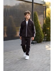 ТЕПЛИЙ СПОРТИВНИЙ ДИТЯЧИЙ КОСТЮМ STREET FLEECE ШОКОЛАД